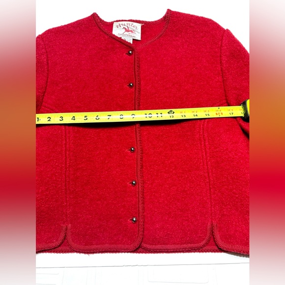 Vintage Hunter Sportsware 100% Virgin Wool Button Jacket size 14 - Picture 6 of 8
